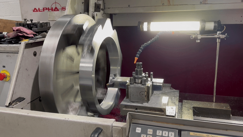 Eccentric strap machining